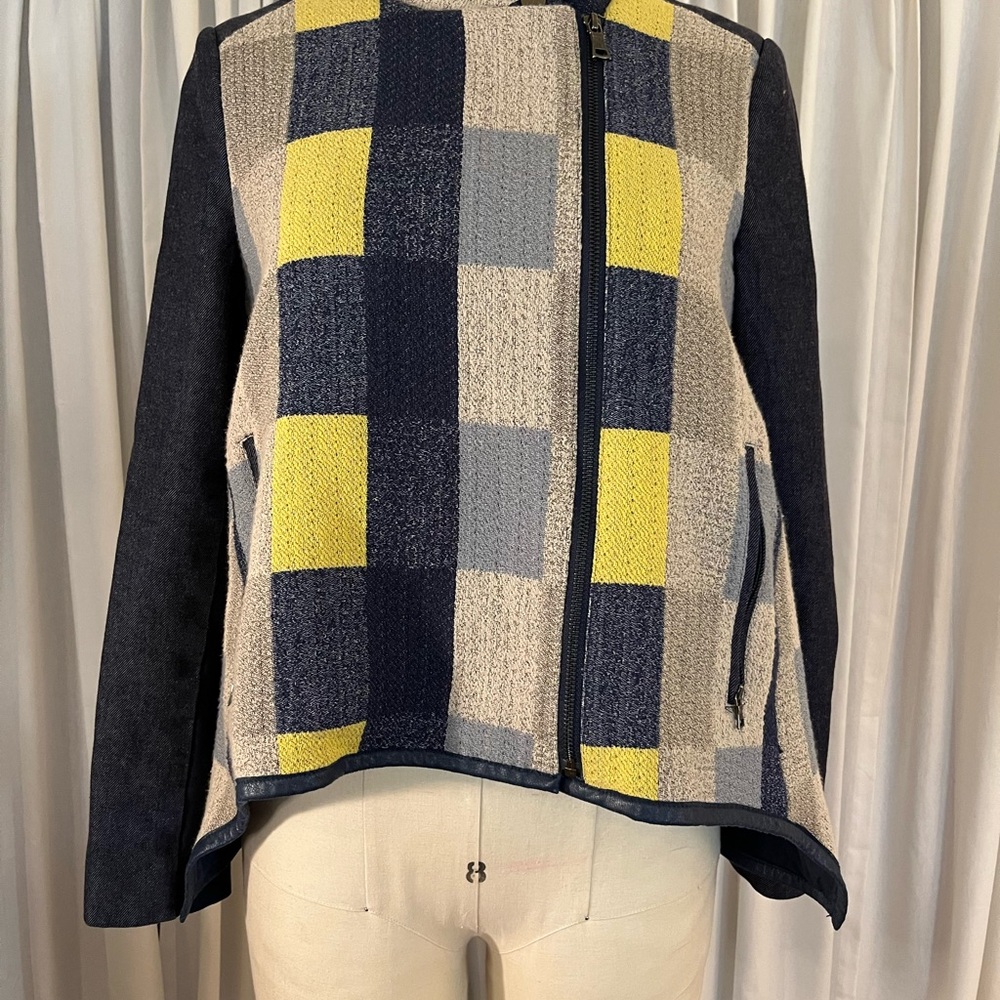 BCBG Max Azria vintage 90’s 
Patchwork jacket
